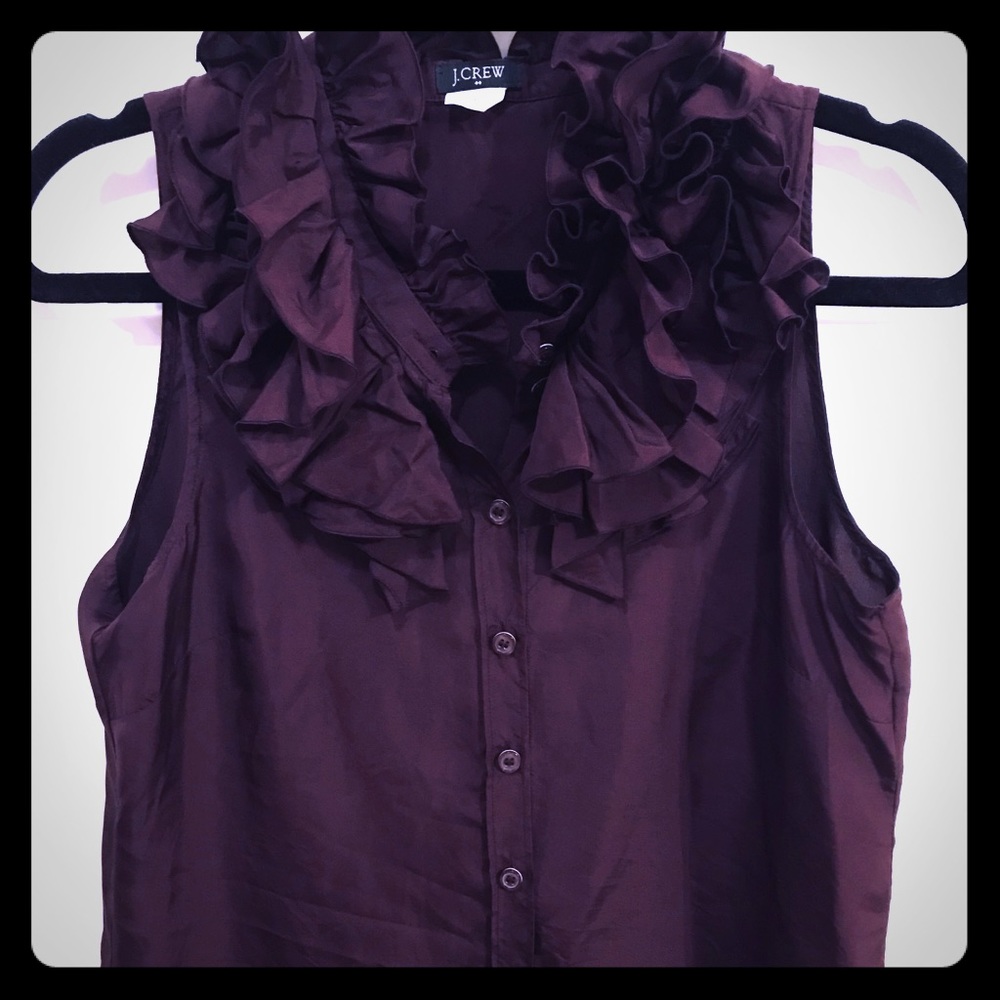 J. Crew 100% Silk top- size 4